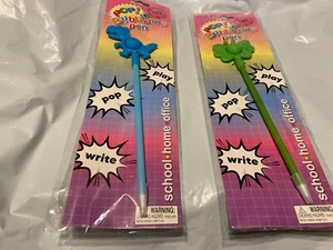 2 Pop Bubble Snap Pen Royal Deluxe Fidget Popper Dinosaur and butterfly new - Picture 1 of 3