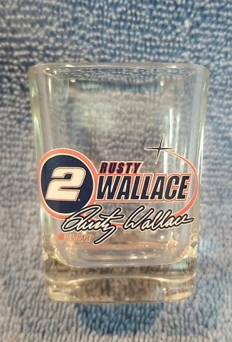 2004 RUSTY WALLACE & PENSKE RACING SOUTH RUSTY WALLACE #2 SHOT GLASS 27 USA Cover