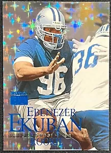 1999 SKYBOX PREMIUM EBENEZER EKUBAN STAR FOIL BLUE #01/15 COWBOYS - Picture 1 of 2