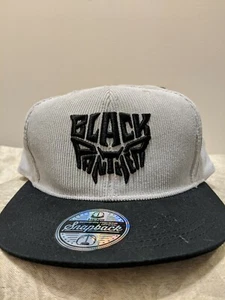 *Marvel Black Panther Hat Snapback Adjustable Brand New!!  BLACK PANTHER HAT!!** - Picture 1 of 6