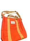 Poler Outdoor Stuff Red Orange Tan Leather  Drawstring Lightweight Outdoor Bag
