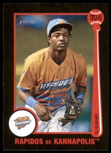 DJ Gladney 2022 Topps Heritage Minor League 1973 Tarjetas Rookie Insert Card RC