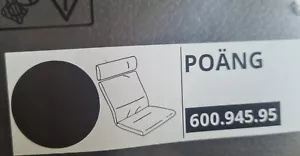 ✅️Neu Ovp Sitzauflage IKEA Poäng Polster Sitzkissen Leder Dunkelbraun 600.945.95 - Bild 1 von 2