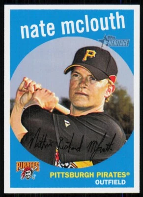 2008 Topps Heritage Nate McLouth Pittsburgh Pirates #290 - Image 1 of 2