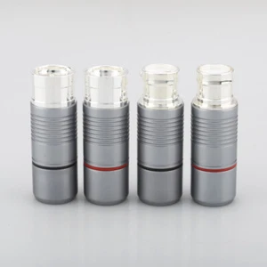 4pcs Hi-End Silver plated Tellurium Copper Male female XLR balance Connector - Picture 1 of 8