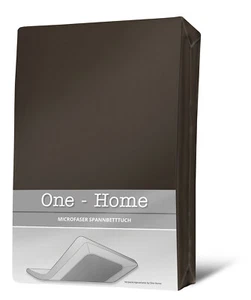 Spannbettlaken braun 90x200 cm - 100x200 cm Microfaser Spannbetttuch - Bild 1 von 5