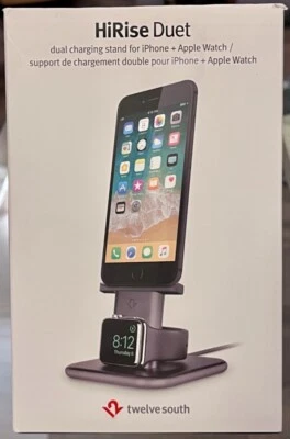 Twelve South HiRise Duet - MFi-Certified Lightning & AppleWatch Charging Dock - Image 1 of 4