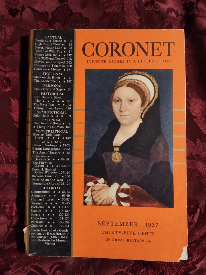 CORONET March 1937 HEINRICH KLEY IGOR STRAVINSKY OREN ARNOLD J. C. FURNAS Foto 1 de 1