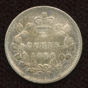 1896 Canada Five Cents Silver C3 - Picture 1 of 2