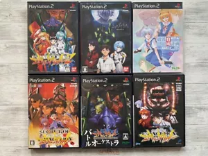 SONY PS2 Neon Genesis Evangelion Series & Ayanami Ikusei & CR Evangelion set - Picture 1 of 14