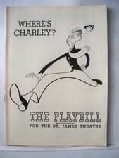 WHERE'S CHARLEY Playbill RAY BOLGER / DORETTA MORROW NYC 1950