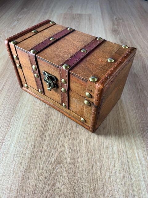 Cajas de madera vintage para almacenamiento con adornos de metal (juego de  3, verde claro): Cajas de almacenamiento de madera versátiles con asas