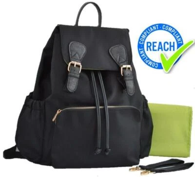 Large Baby Diaper Bag Backpack Travel Tote with Insulated Pockets & Changing Mat - Image 1 of 4