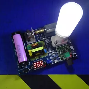 DC Motor auf Dreiphasen bürstenloser Motor Generator & wiederaufladbar Micro USB 5 Volt - Bild 1 von 12