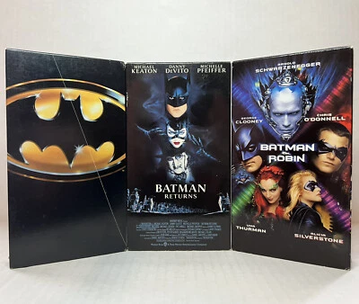 Batman VHS Lot Batman, Batman Returns, Batman & Robin Videotape Bundle - Image 1 of 4