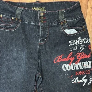 Kamikaze Stretch Tapered Jeans Womens Size 14 Measures 31X30 Hip Hop Street Y2K - Picture 1 of 12