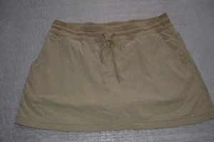 45403-a The North Face Skort Skirt Shorts Camping Tan Size XL Stretch Adult Mens - Picture 1 of 11