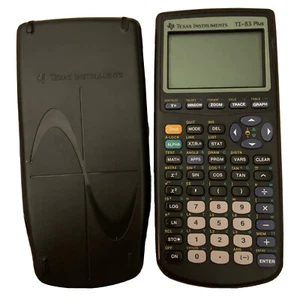 *TESTED* Texas Instruments TI-83 Plus Graphing Calculator with sliding Cover - Picture 1 of 8