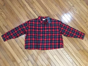 Neu mit Etikett Levi's rot/schwarz kariertes Button-Down-Hemd Bluse Top für Damen Gr. L UVP 54 $ - Bild 1 von 4