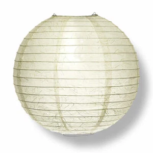 12" Cloud Phoenix Silken Japanese Kozo Unryu Fibrous Paper Lantern Shade, Hangin - Picture 1 of 5