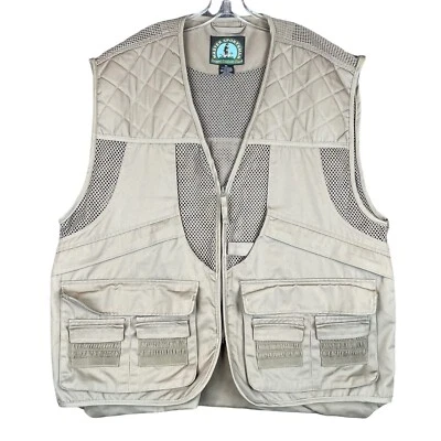 NUEVO SIN ETIQUETAS Master Sportsman Hombres 2XL Chaleco de Pesca con Mosca Equipo Exterior Resistente Bolsillos Beige Foto 1 de 4