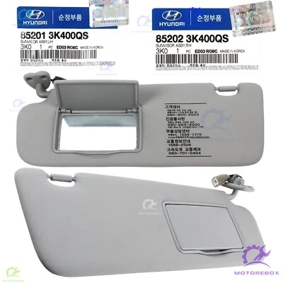 Juego de 2 piezas de conjunto de parasol genuino izquierdo + derecho para Hyundai Sonata 2006-10 Foto 1 de 4