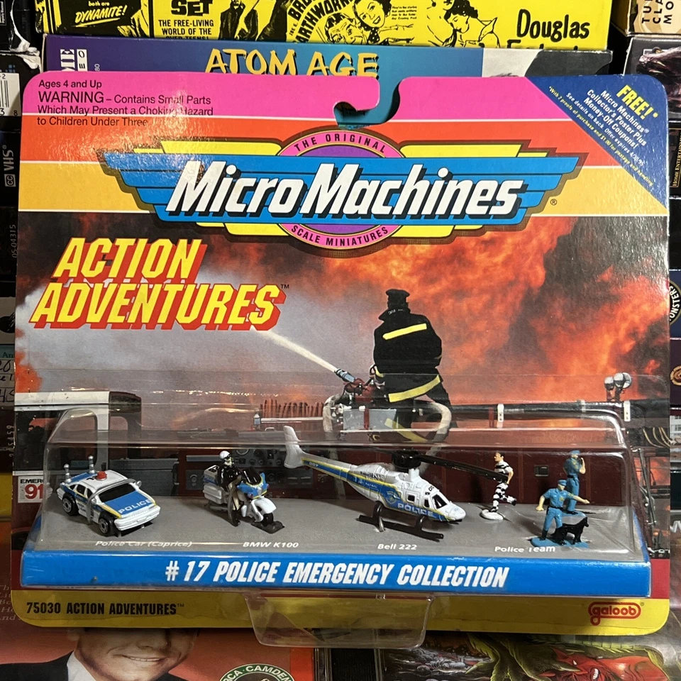 Micro Machines Action Adventures #17 Police Emergency Collection Galoob 1993 NEW - Image 1 of 4