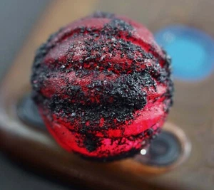 Gemma sfusa grezza rubino rosso africano terra melone naturale certificato 150 ct - Foto 1 di 5