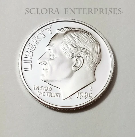 1999 S ROOSEVELT *90% SILVER PROOF* DIME **FREE SHIPPING** Cover