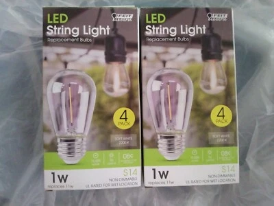 Feit Electric 11W Equivalent Soft White S14 String Light LED Light Bulb(2- 4Pks) - Image 1 of 2