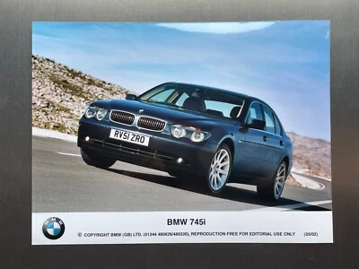 Foto de prensa original BMW 745i 2002 Foto 1 de 2