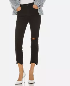 Jeans da donna neri Levi's Premium Label 724 taglia 23 nuovi senza etichette - Foto 1 di 7