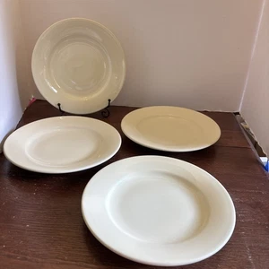 Williams Sonoma Belvedere Crema Insalata Piatto Pranzo 9”Portogallo Vintage Set di 4 - Foto 1 di 9