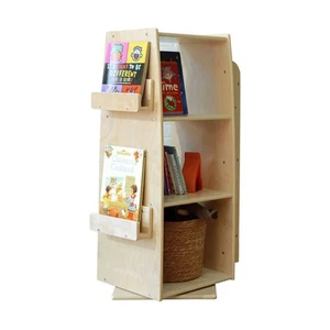 Jooyes Kids Wooden Revolving Bookcase - H104cm - Picture 1 of 6