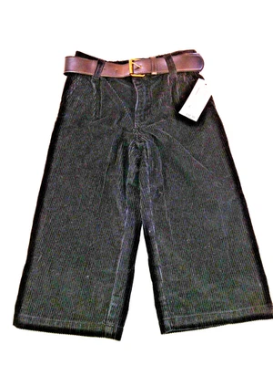 Pants Greendog Boys Corduroy Belted Black Size 2T 2 100% Cotton MSRP $32.00 - Image 1 of 4