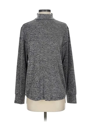 Suéter feminino Lisa Rinna cinza gola alta XXS - Imagem 1 de 4