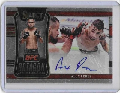 ALEX PEREZ 2022 Panini Select Octagon Auto UFC Autograph MMA PFL CAGE FIGHTER - Image 1 of 2