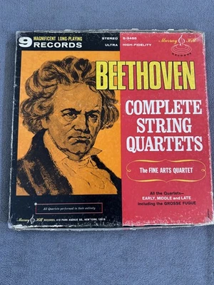 Beethoven Complete String Quartets 9 LP Vinyl Record Box Set - Image 1 of 2