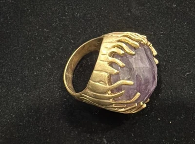 Anillo SHEILA FAJL Amatista Púrpura/Dorado Talla 11 Foto 1 de 4