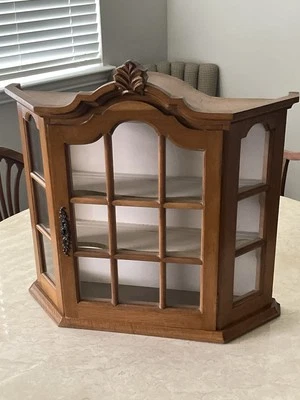 Vintage Powell Wall Hanging Curio Cabinet Display Or Table Top - Image 1 of 4