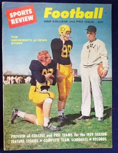 1959 Sports Review Football Magazin College und Pro Ausgabe - Bild 1 von 1