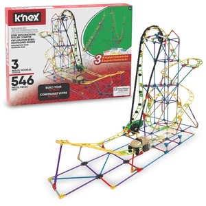 K NEX Education STEM Roller Coaster Building Set 546 Pieces Motor Included - Picture 1 of 8