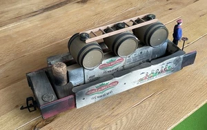 LGB Güterwagen Weinfässer 4-Metallachsen Eigenbau Holz Spur G - Bild 1 von 6