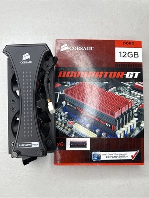 CORSAIR DOMINATOR GT 12GB 6xx 2GB DDR3 1866 Corsair Airflow Pro Fan Cooling 2gh - Image 1 of 4