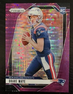2024 Drake Maye Panini Prizm #329 Purple Pulsar Rookie RC Patriots Non Auto - Picture 1 of 2