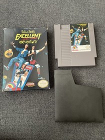 BILL & TED&rsquo;S EXCELLENT ADVENTURE Video Game (Nintendo NES) Tested Game And Box