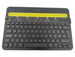 Logitech Kabellose Tastatur Schwarz/Gelb - Modernes Design - Photo 1/2