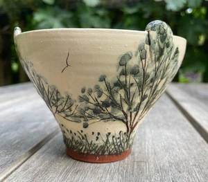 Peter Bolton Studio Pottery Ceramic Bowl, For the Joy of the Sweet Green Earth - Picture 1 of 9