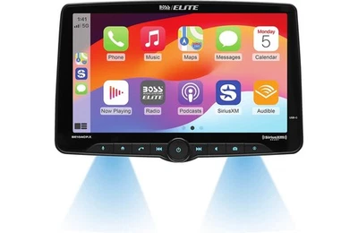 BOSS Elite BE10ACP.X Single-DIN 10.1" Bluetooth Touchscreen Car Stereo w/CarPlay - Image 1 of 4