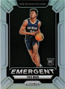 2024-25 Panini Prizm #21 Yves Missi Emergent Prizms Silver - Bild 1 von 2